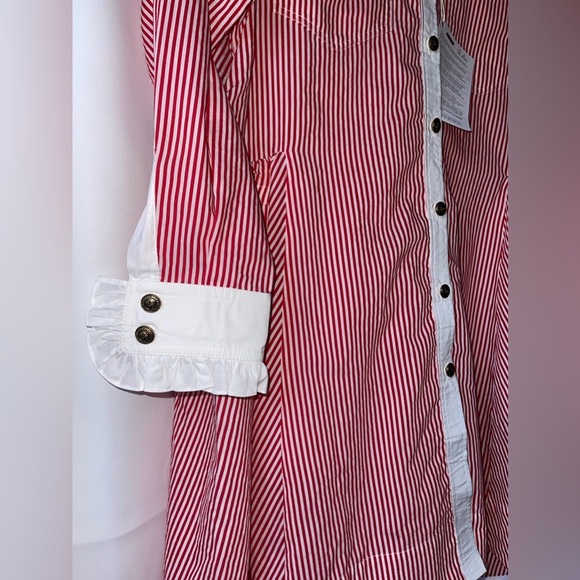 Philosophy Di Lorenzo Serafini Button Stripe Shirt Dress - Picture 5 of 12